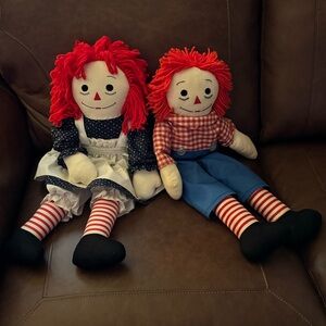 Classic Raggedy Ann & Andy Doll Set